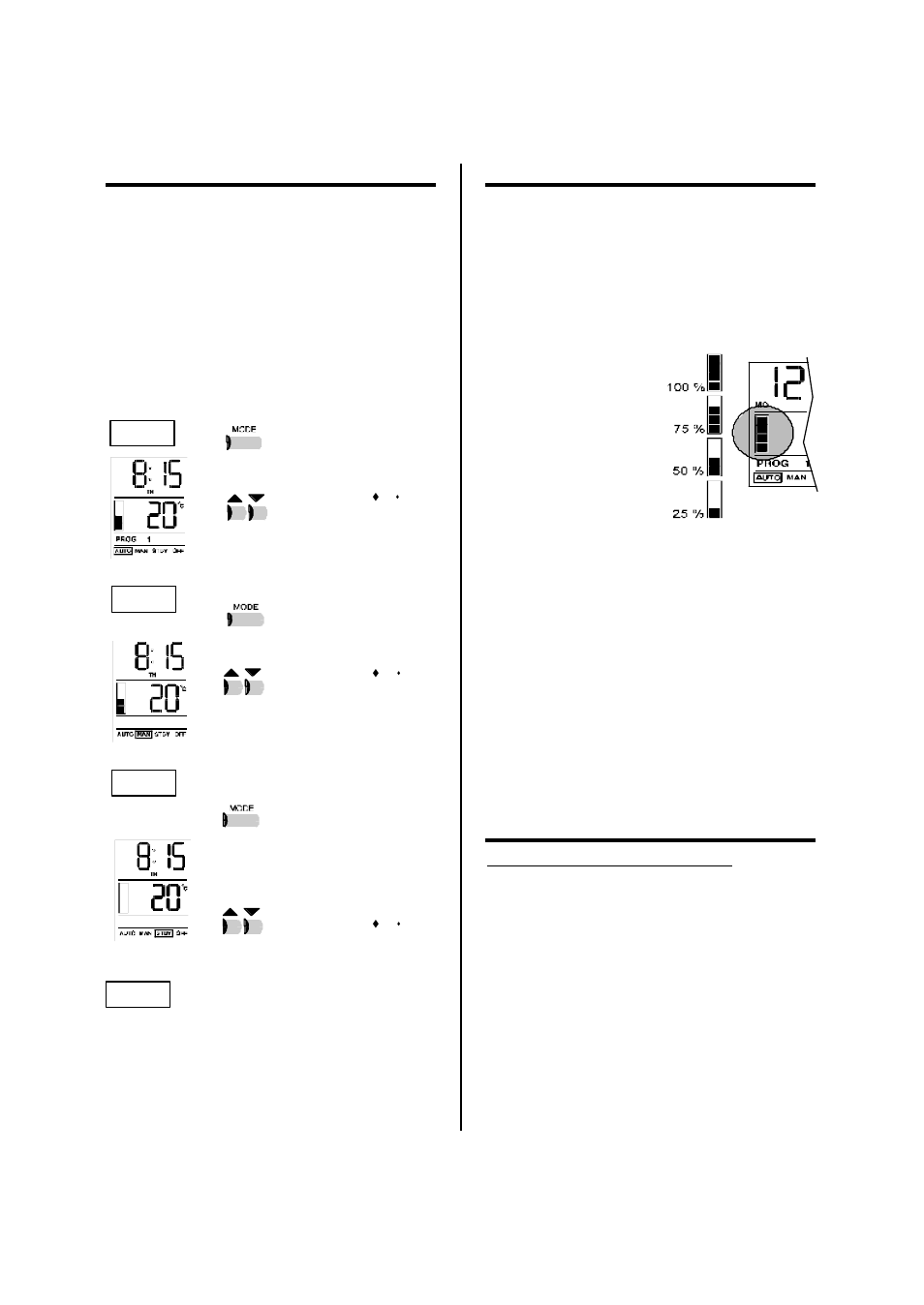 Operation, Characteristics, Warranty | Aube Technologies TH101A User Manual | Page 3 / 4