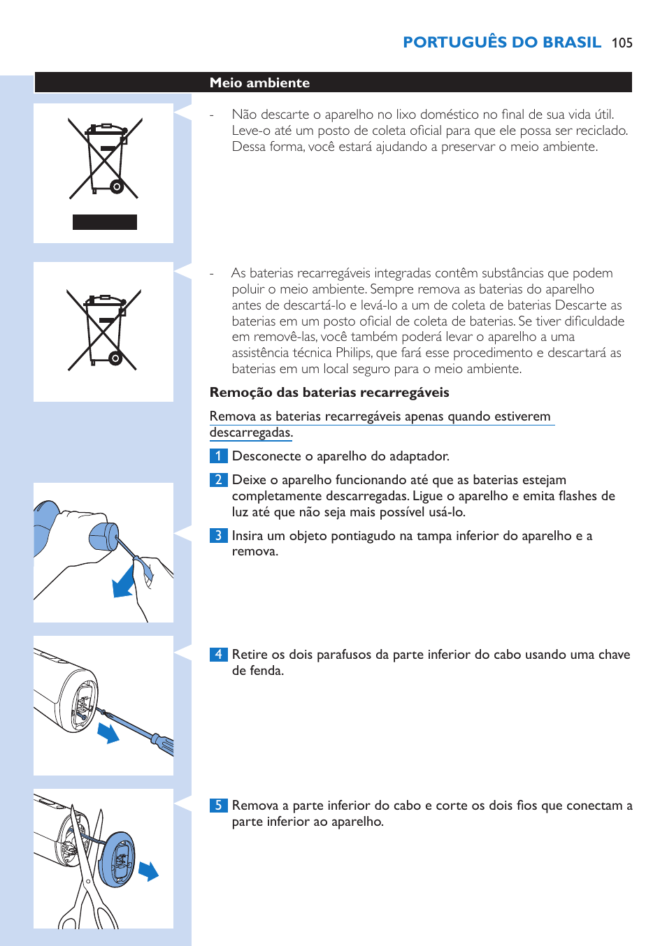 Philips Lumea Precision Sistema de eliminación de vello IPL User Manual | Page 105 / 114