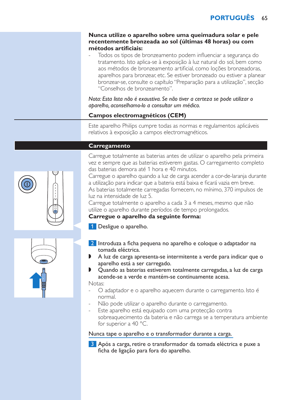 Philips Lumea Precision Sistema de eliminación de vello IPL User Manual | Page 65 / 114