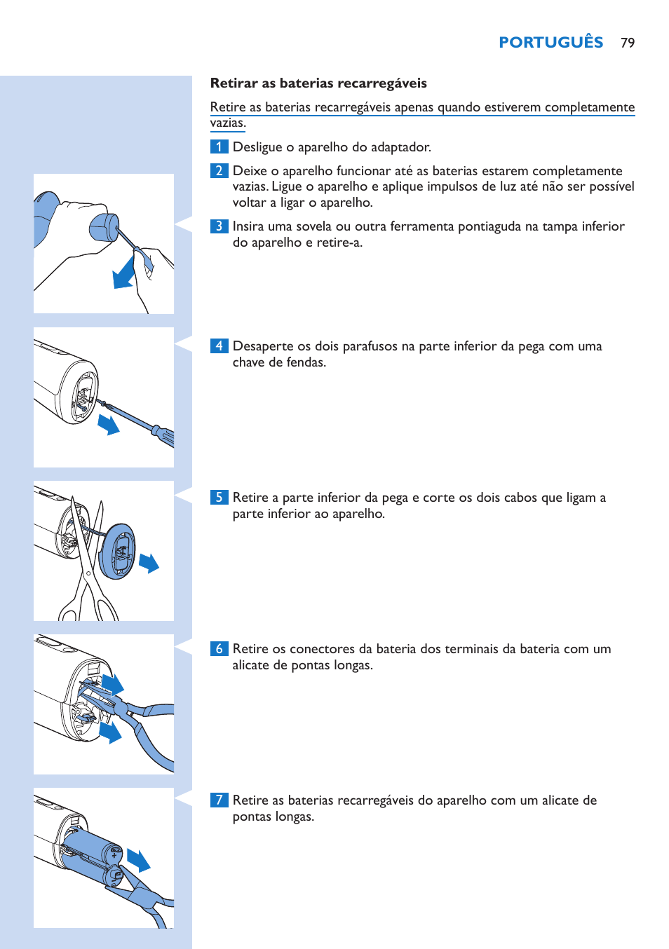 Philips Lumea Precision Sistema de eliminación de vello IPL User Manual | Page 79 / 114