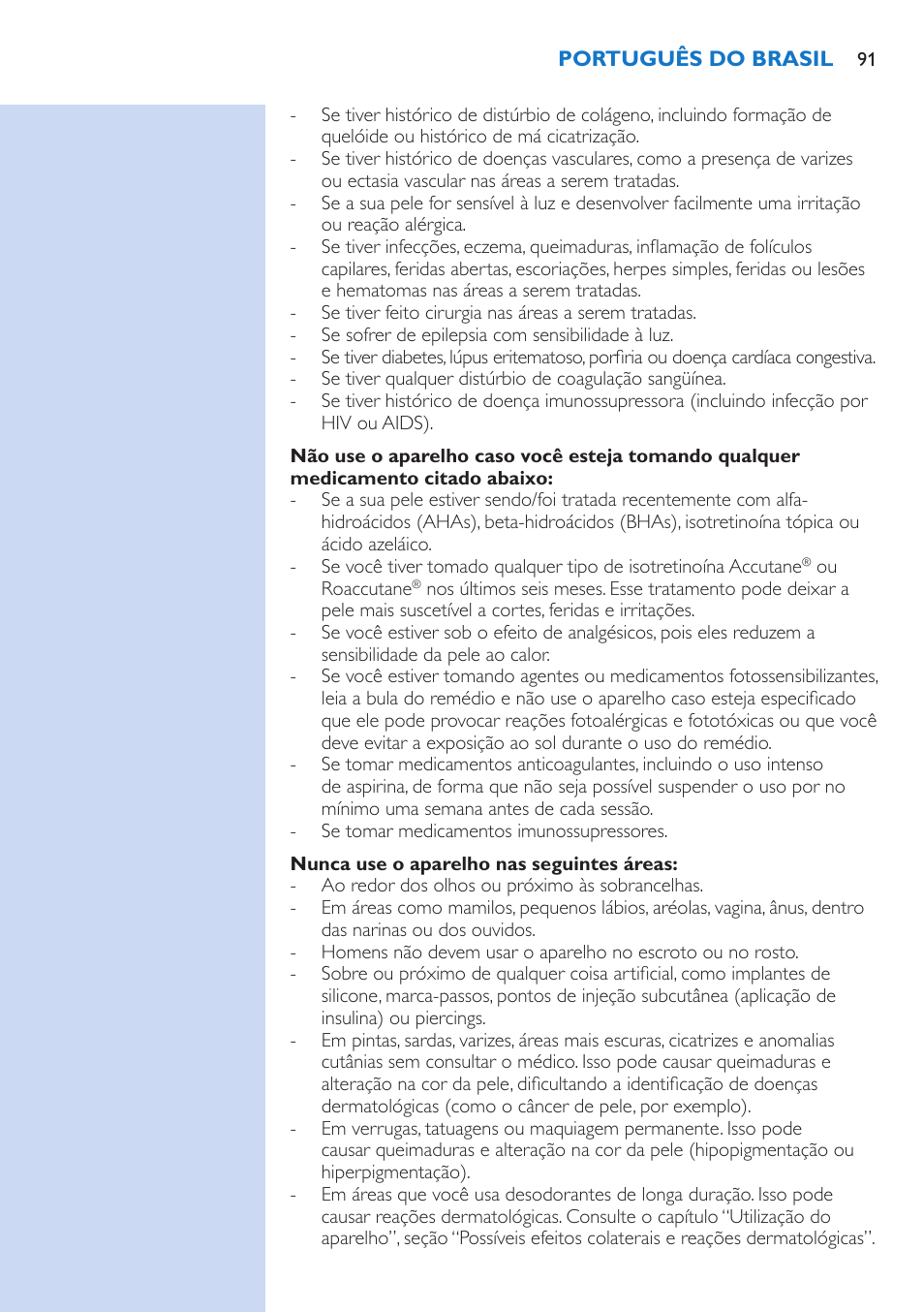 Philips Lumea Precision Sistema de eliminación de vello IPL User Manual | Page 91 / 114