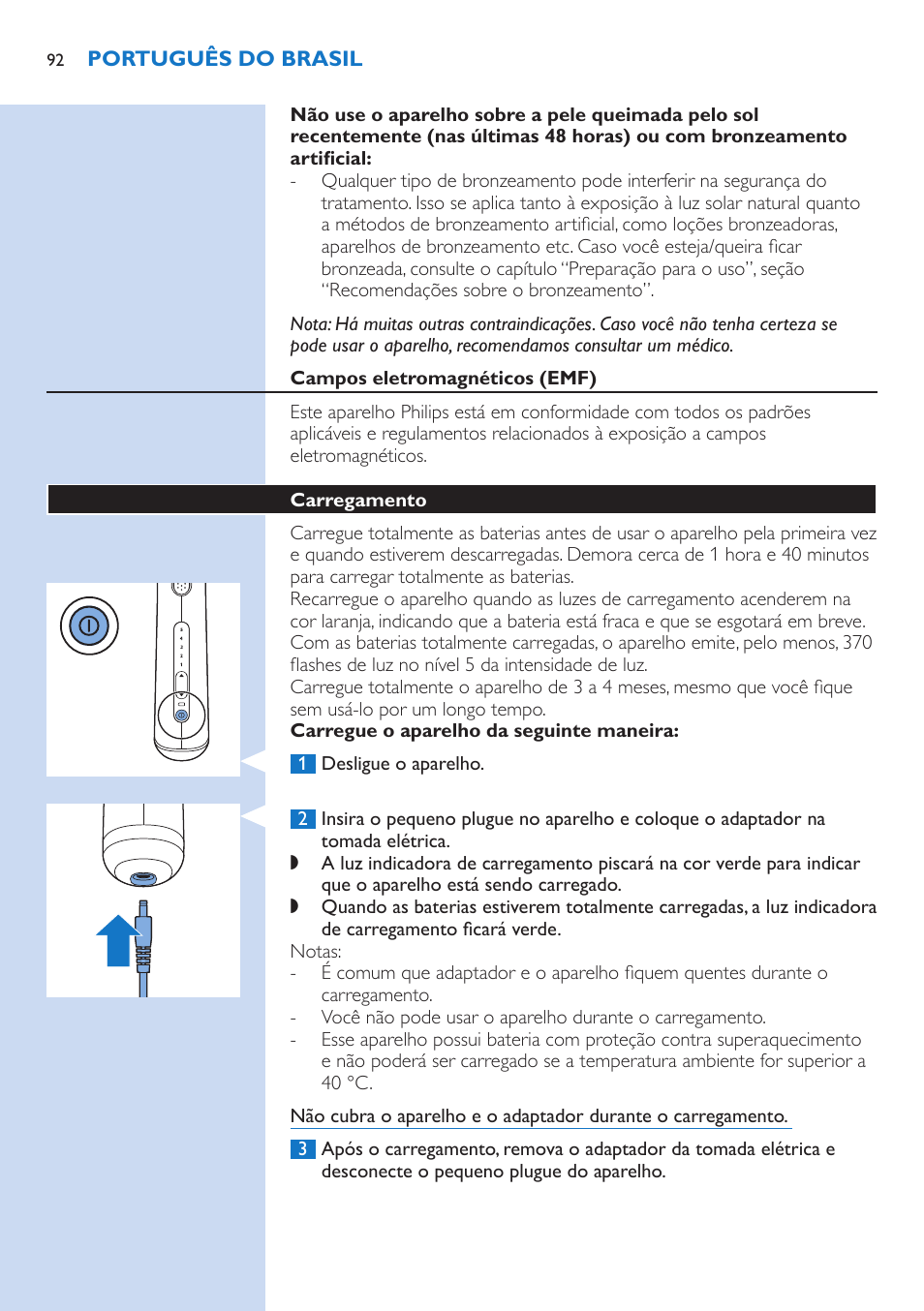 Philips Lumea Precision Sistema de eliminación de vello IPL User Manual | Page 92 / 114