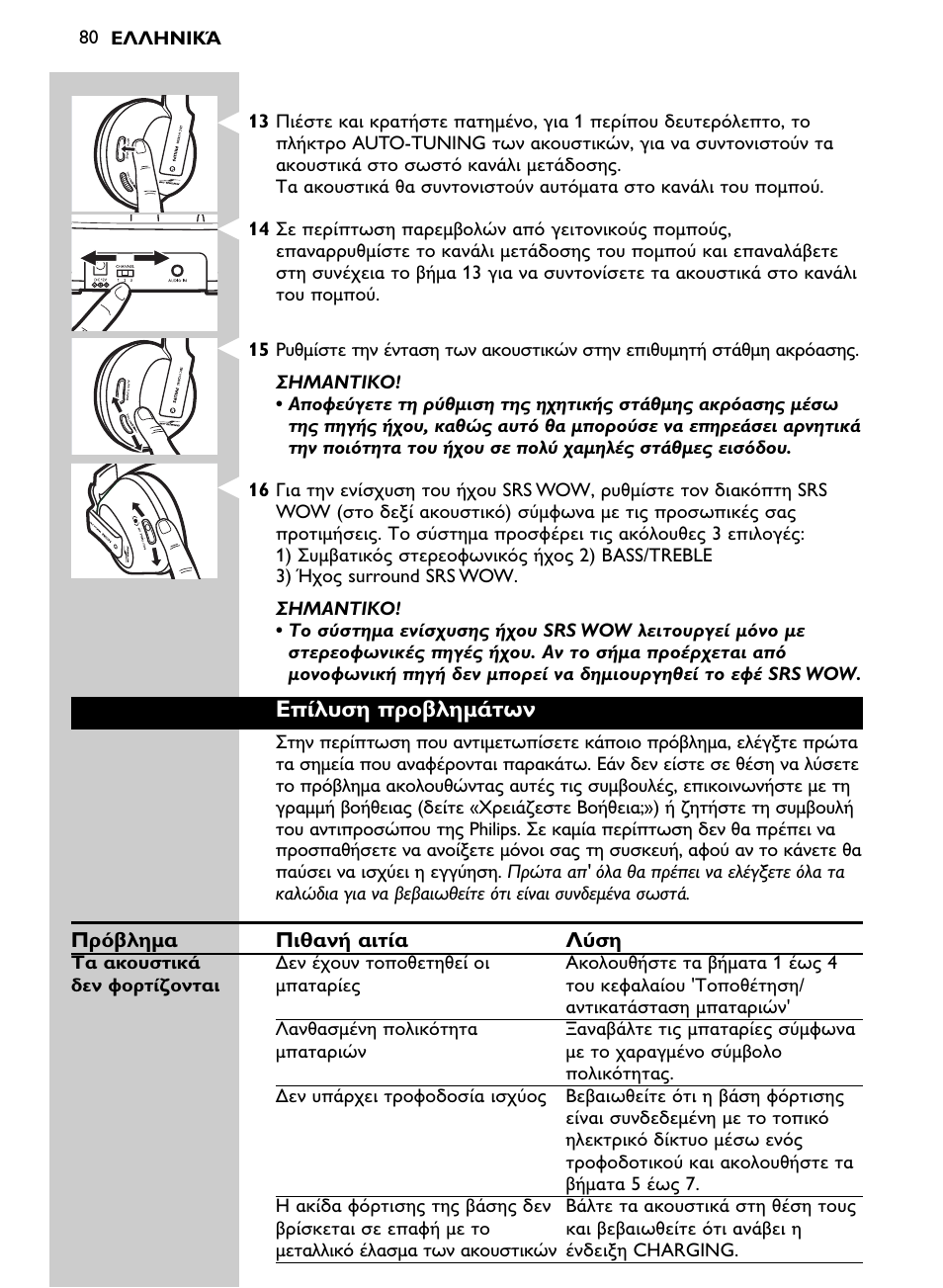 Philips Auriculares inalámbricos para sist. de cine en casa User Manual | Page 80 / 150