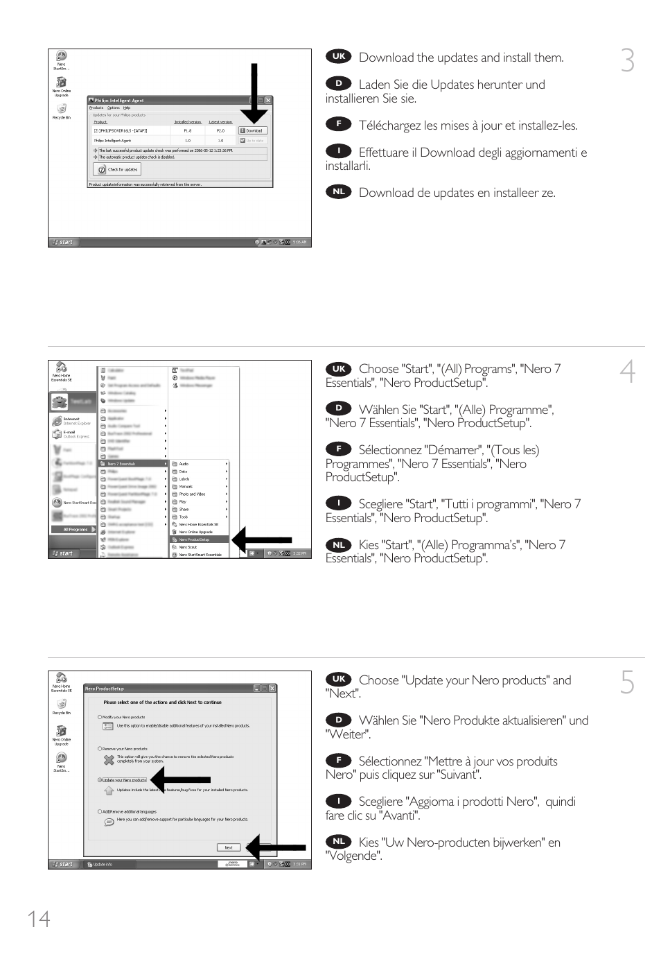 Philips How to for External Slimline ReWriters using Nero 7 User Manual | Page 14 / 72