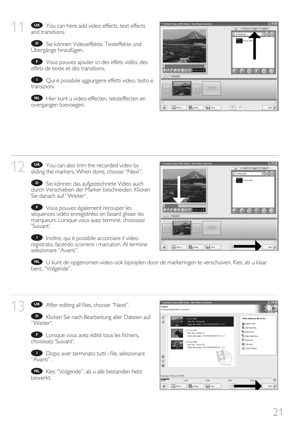 Philips How to for External Slimline ReWriters using Nero 7 User Manual | Page 21 / 72