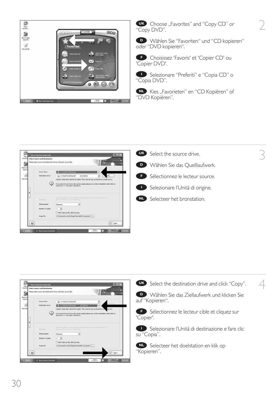 Philips How to for External Slimline ReWriters using Nero 7 User Manual | Page 30 / 72