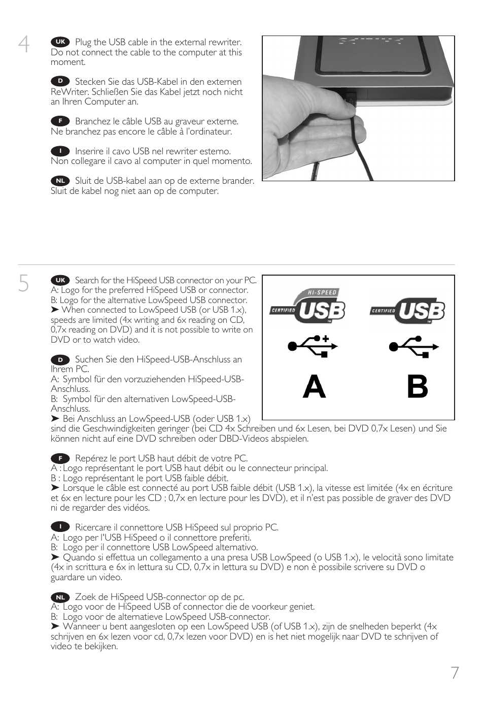 Philips How to for External Slimline ReWriters using Nero 7 User Manual | Page 7 / 72