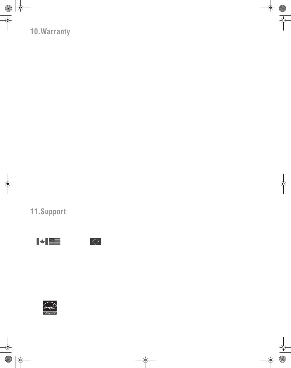 Warranty 11.support | Aube Technologies TH146-P-U User Manual | Page 12 / 12