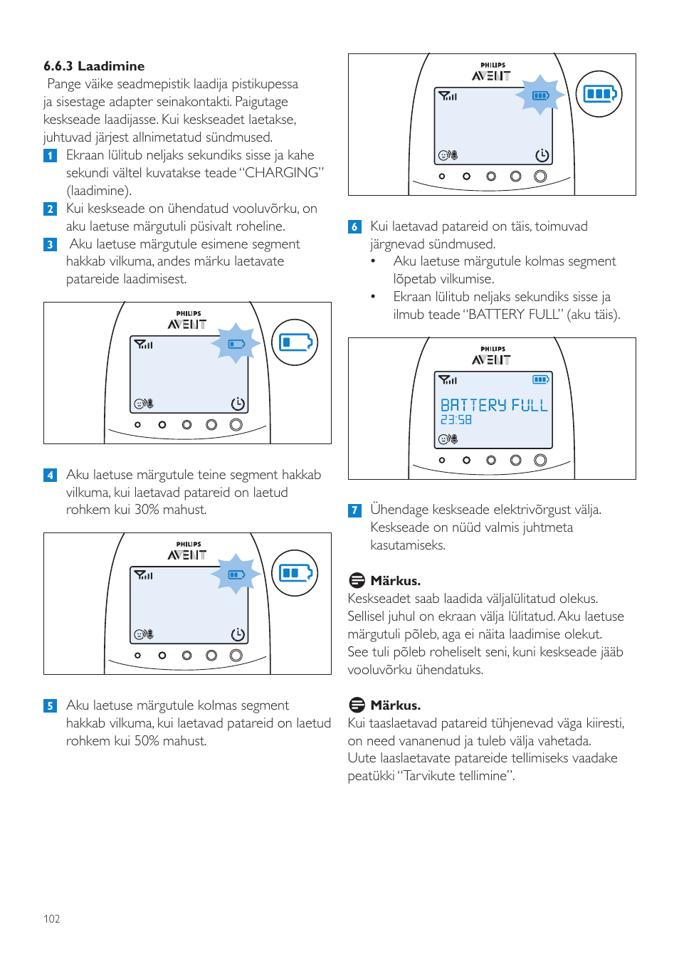 Philips AVENT Vigilabebés DECT User Manual | Page 102 / 460