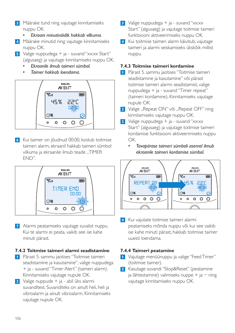 Philips AVENT Vigilabebés DECT User Manual | Page 106 / 460