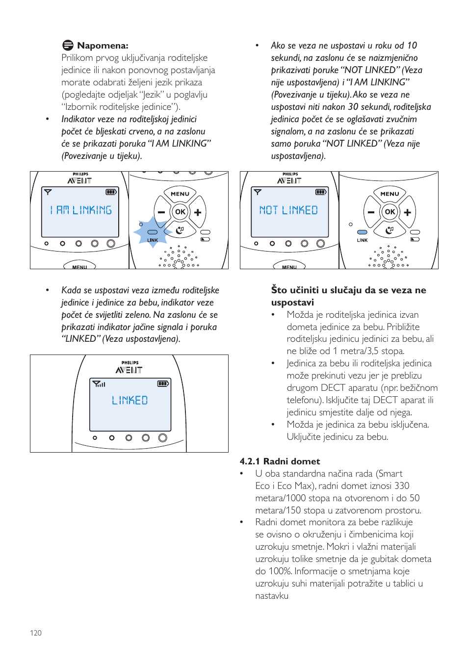 Philips AVENT Vigilabebés DECT User Manual | Page 120 / 460