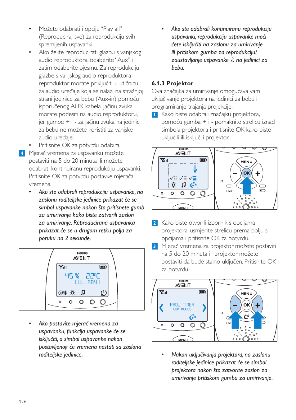 Philips AVENT Vigilabebés DECT User Manual | Page 126 / 460
