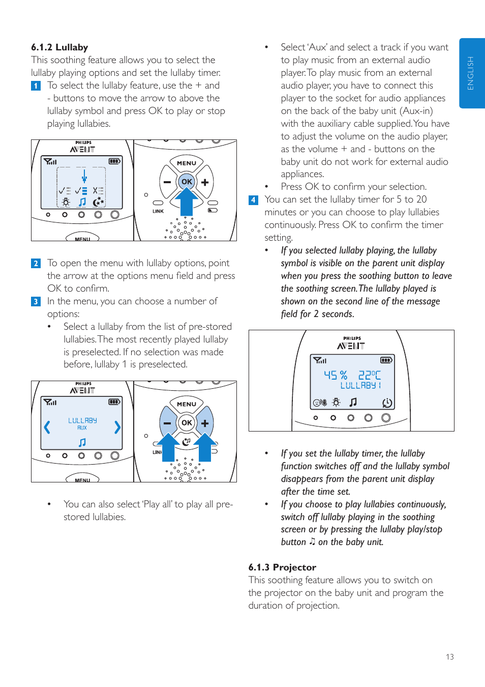 Philips AVENT Vigilabebés DECT User Manual | Page 13 / 460