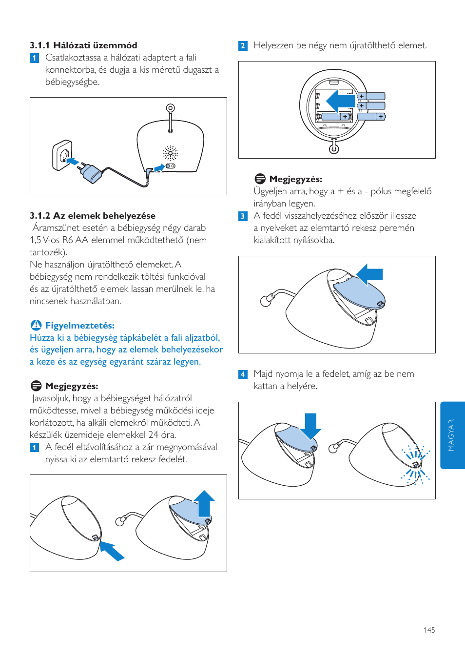 Philips AVENT Vigilabebés DECT User Manual | Page 145 / 460