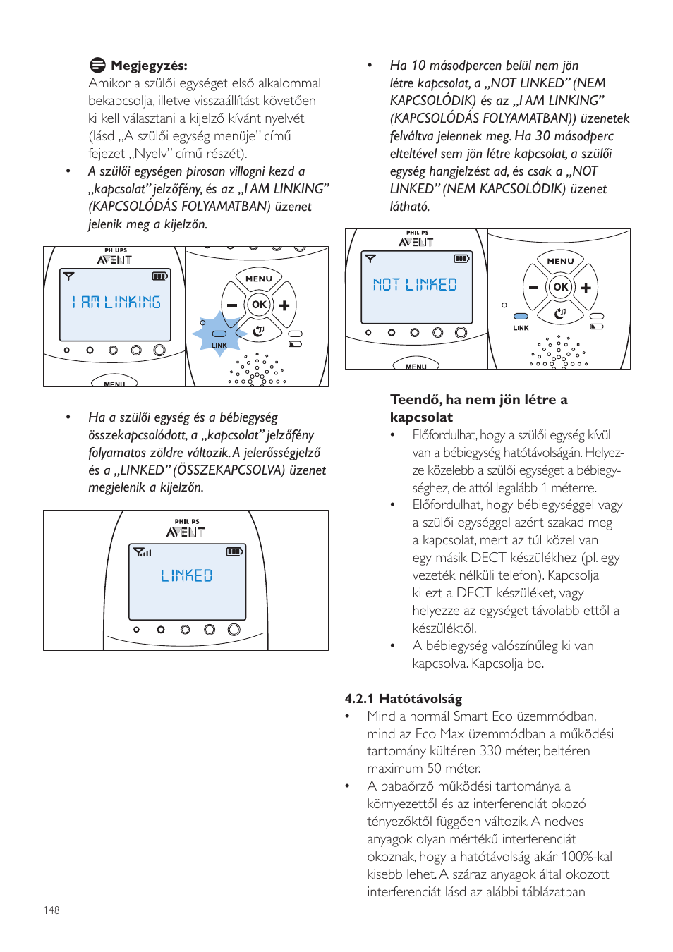 Philips AVENT Vigilabebés DECT User Manual | Page 148 / 460