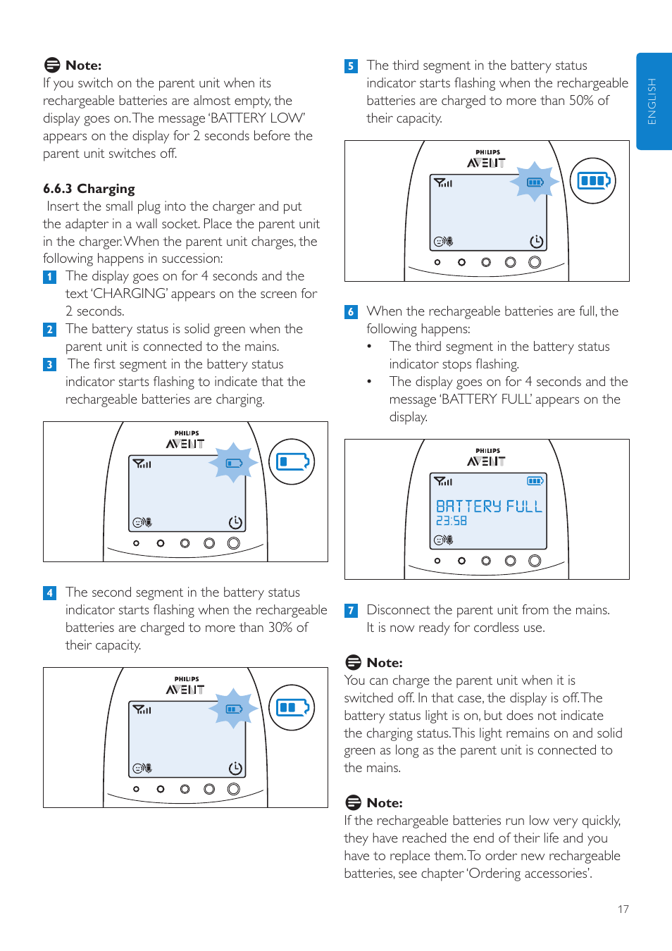 Philips AVENT Vigilabebés DECT User Manual | Page 17 / 460