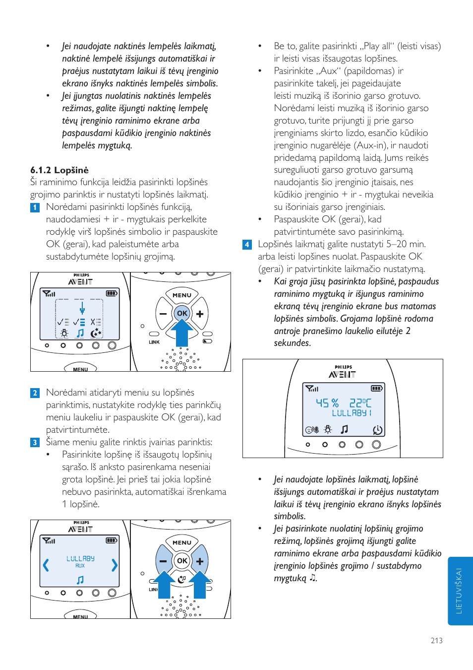 Philips AVENT Vigilabebés DECT User Manual | Page 213 / 460