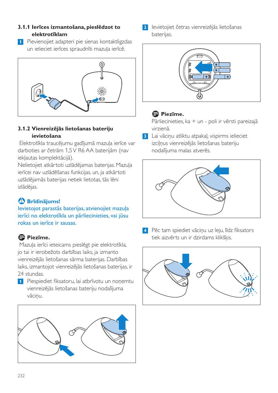 Philips AVENT Vigilabebés DECT User Manual | Page 232 / 460