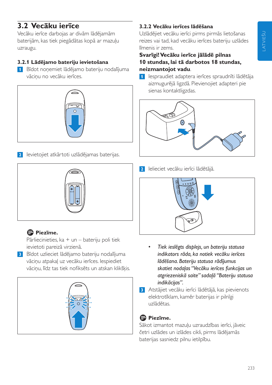 2 vecāku ierīce | Philips AVENT Vigilabebés DECT User Manual | Page 233 / 460