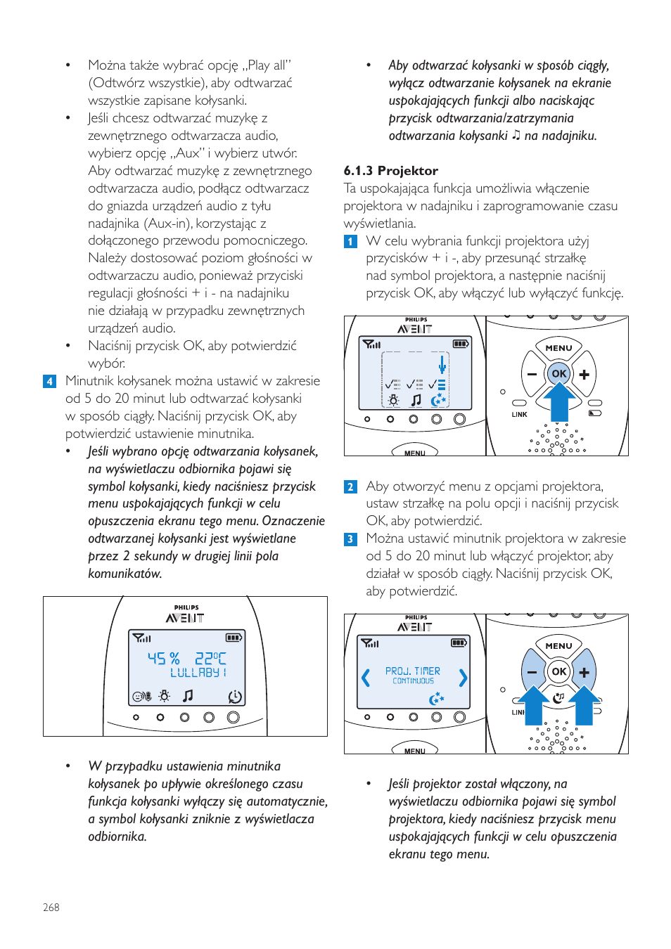 Philips AVENT Vigilabebés DECT User Manual | Page 268 / 460