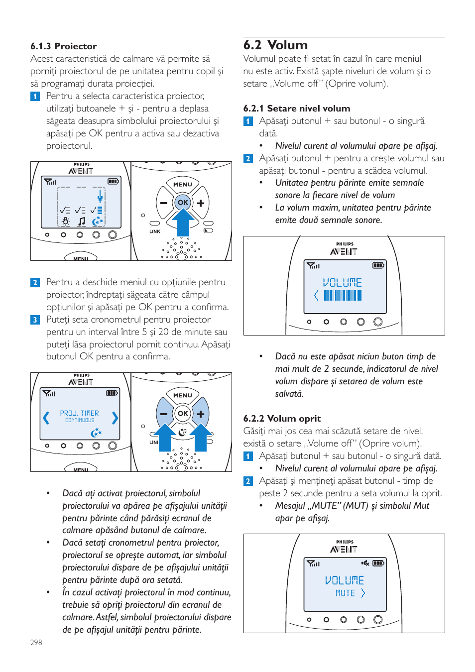 2 volum | Philips AVENT Vigilabebés DECT User Manual | Page 298 / 460