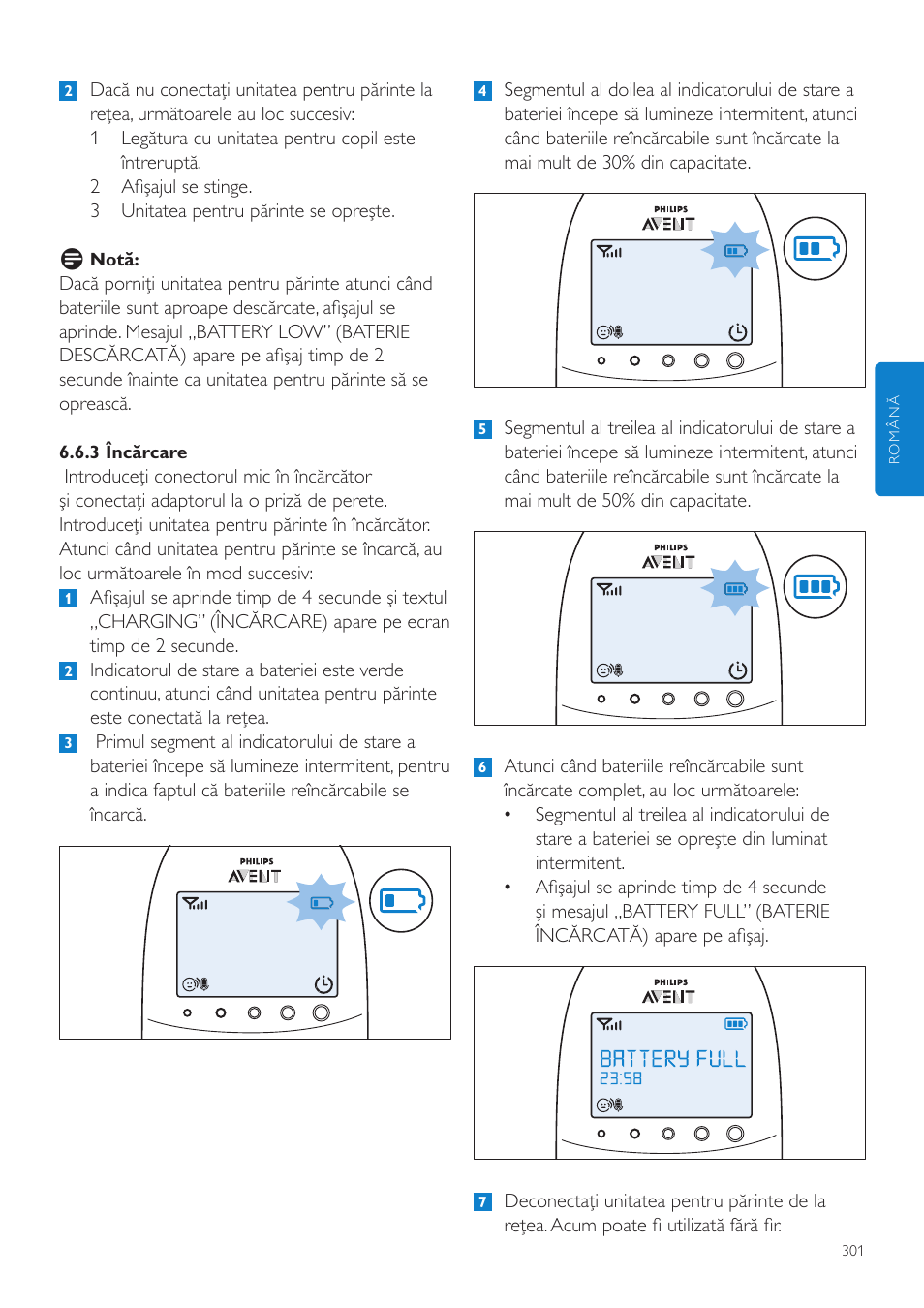 Philips AVENT Vigilabebés DECT User Manual | Page 301 / 460