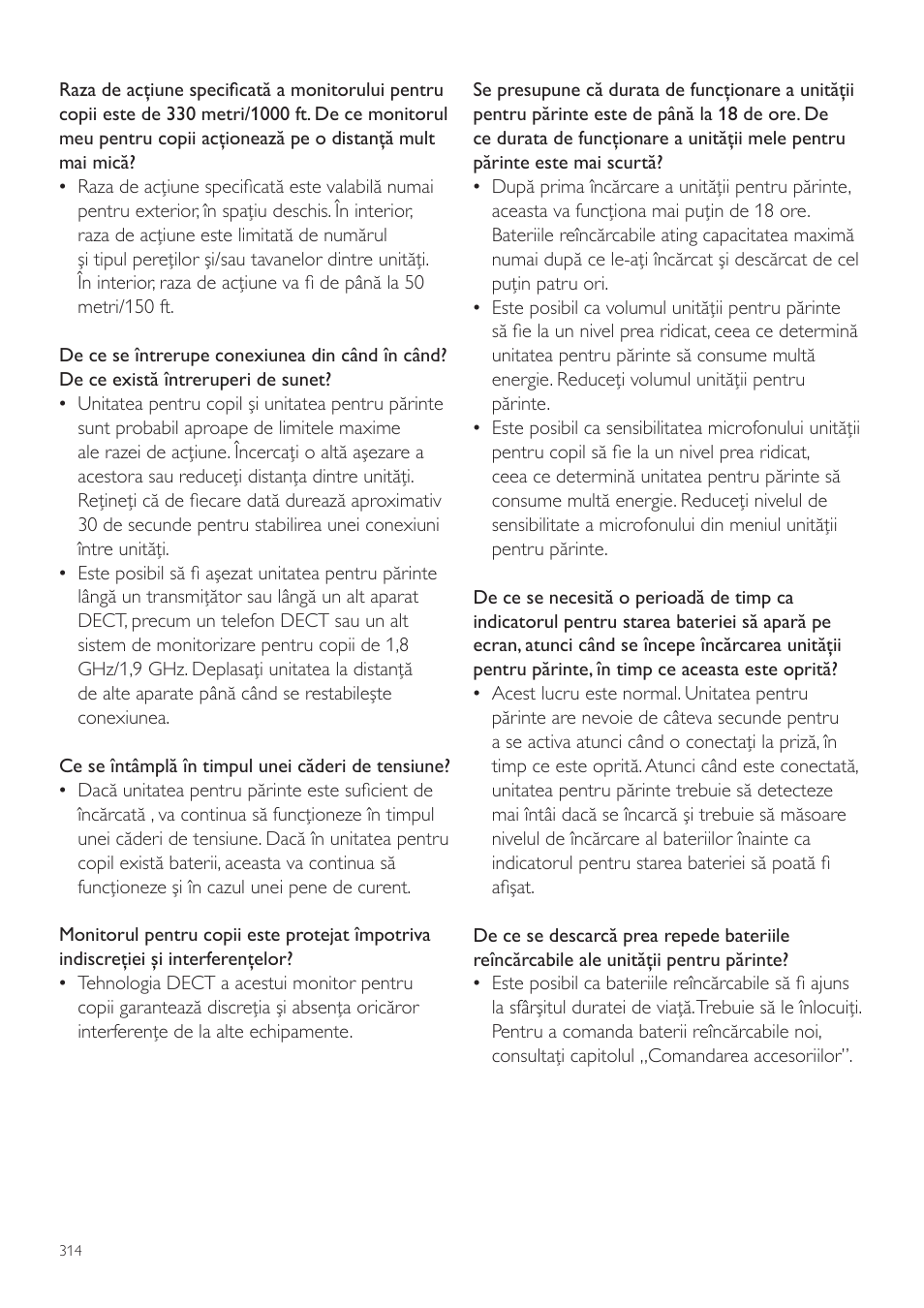 Philips AVENT Vigilabebés DECT User Manual | Page 314 / 460