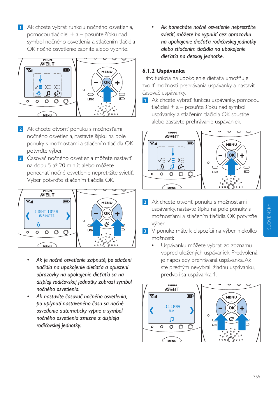 Philips AVENT Vigilabebés DECT User Manual | Page 355 / 460