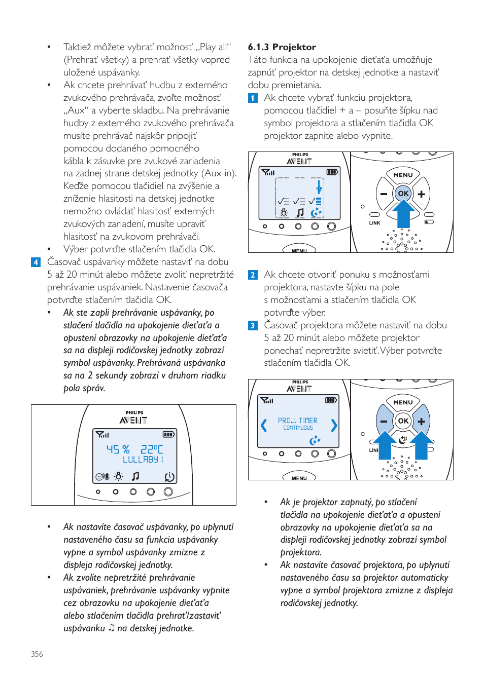 Philips AVENT Vigilabebés DECT User Manual | Page 356 / 460