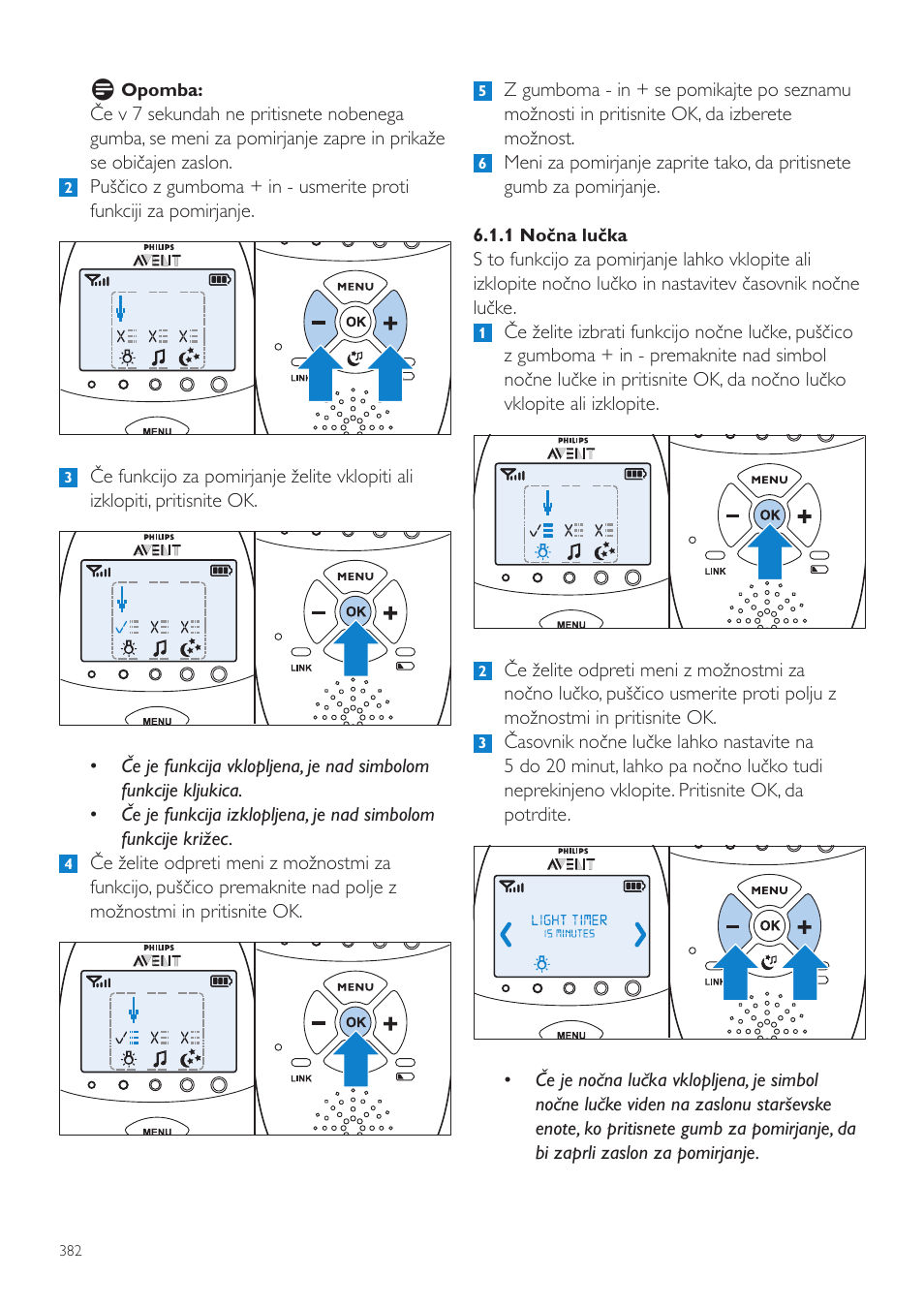 Philips AVENT Vigilabebés DECT User Manual | Page 382 / 460