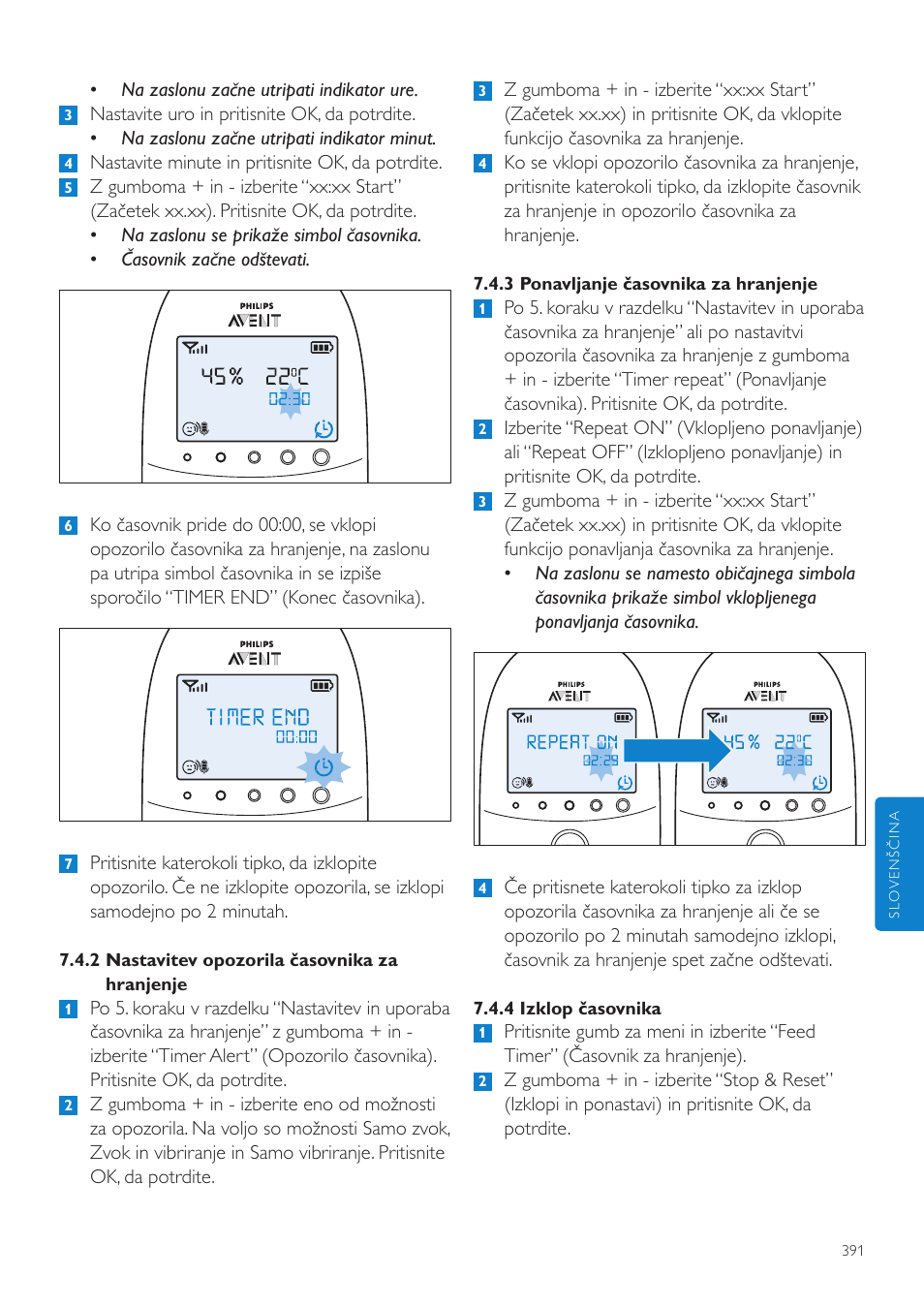 Philips AVENT Vigilabebés DECT User Manual | Page 391 / 460