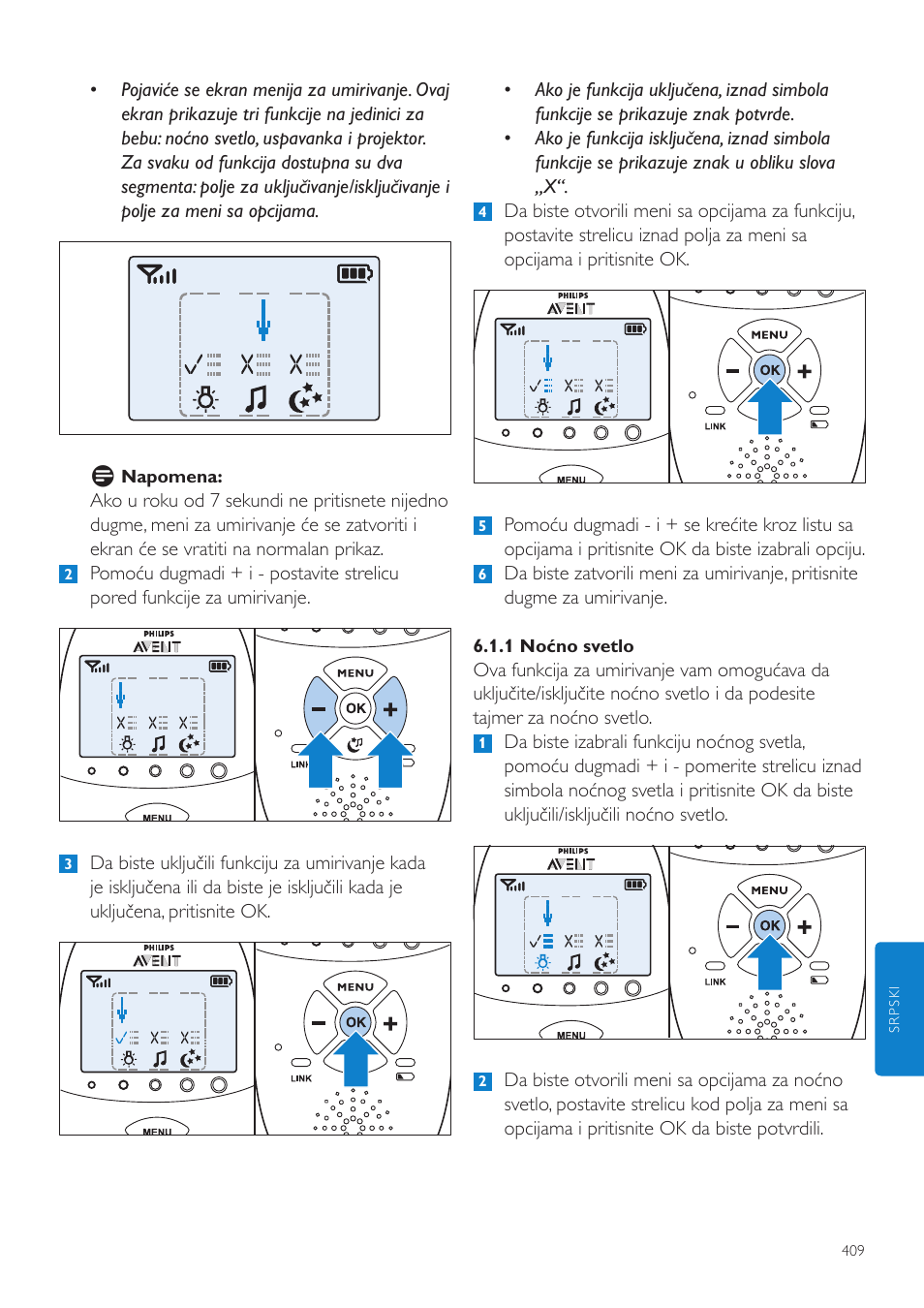 Philips AVENT Vigilabebés DECT User Manual | Page 409 / 460
