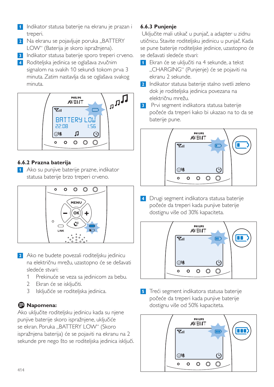 Philips AVENT Vigilabebés DECT User Manual | Page 414 / 460