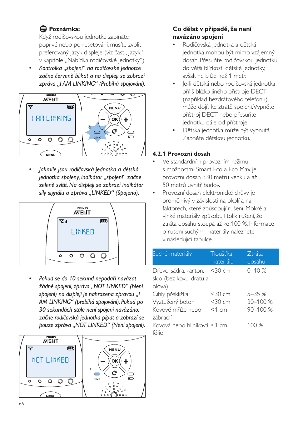 Philips AVENT Vigilabebés DECT User Manual | Page 66 / 460