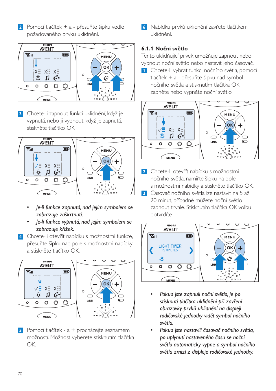 Philips AVENT Vigilabebés DECT User Manual | Page 70 / 460