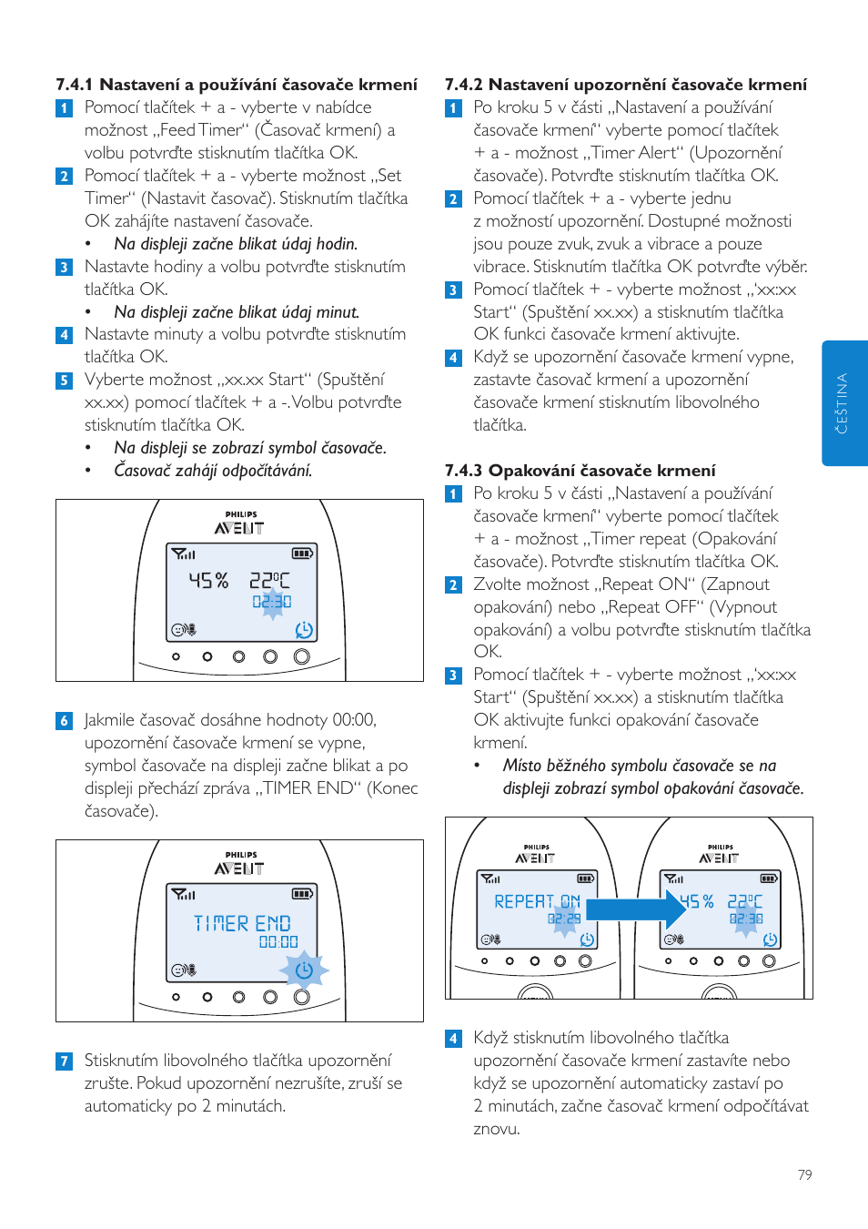 Philips AVENT Vigilabebés DECT User Manual | Page 79 / 460