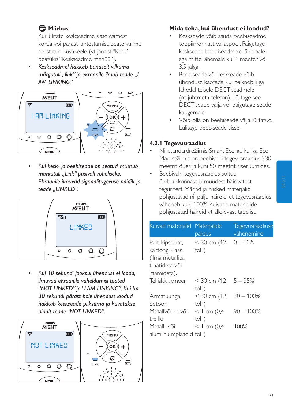 Philips AVENT Vigilabebés DECT User Manual | Page 93 / 460