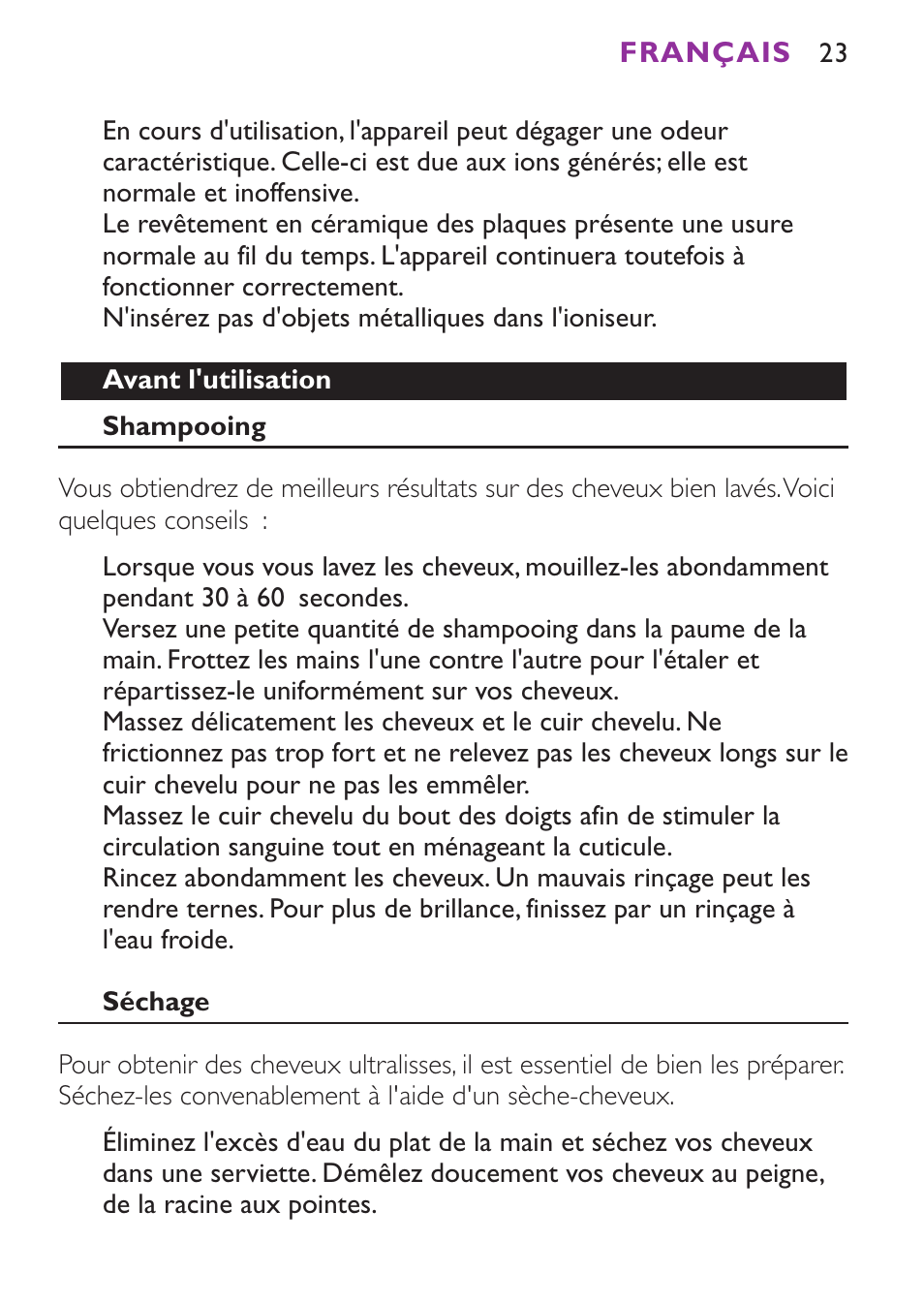 Philips Plancha para el pelo User Manual | Page 23 / 104