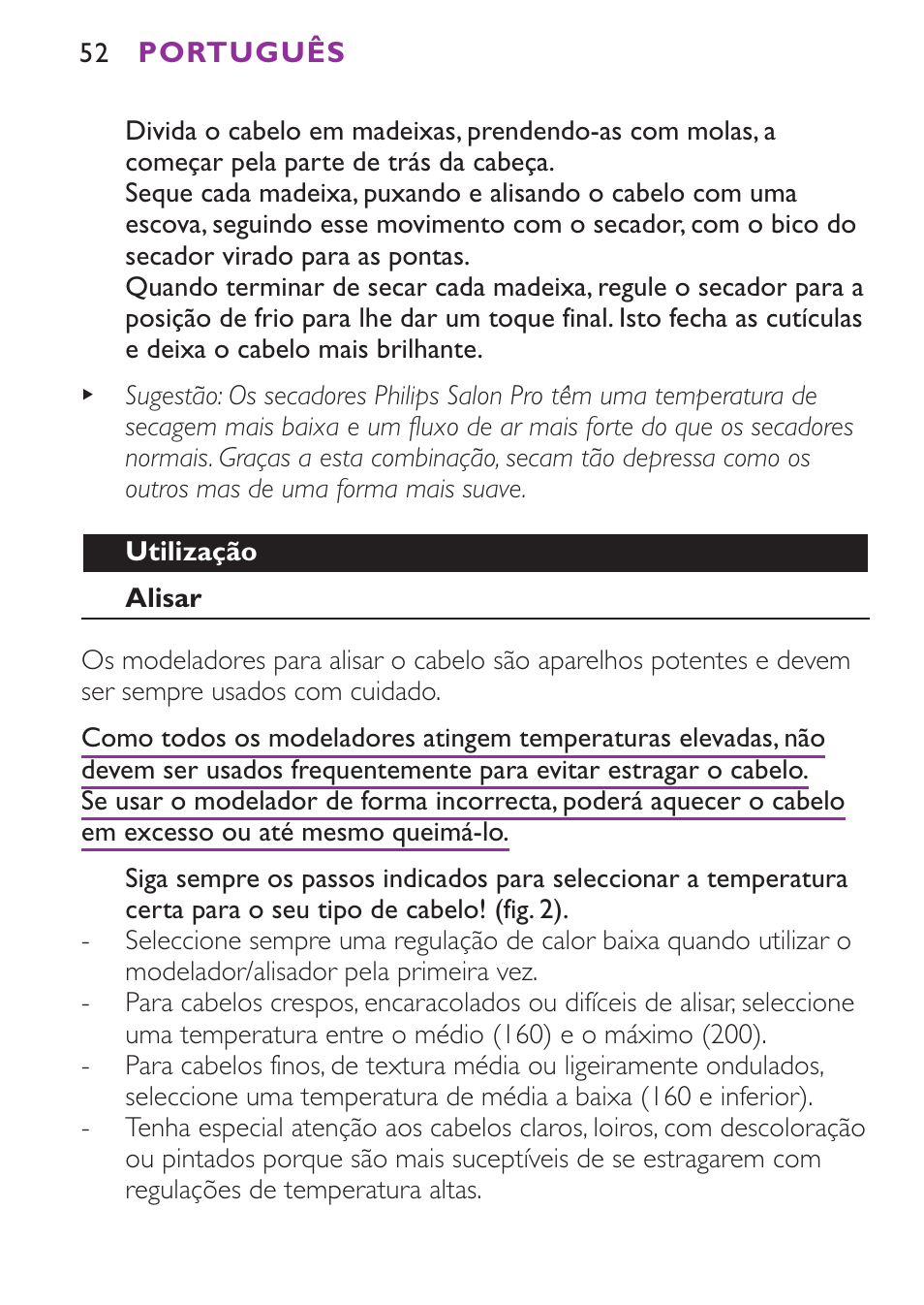 Philips Plancha para el pelo User Manual | Page 52 / 104