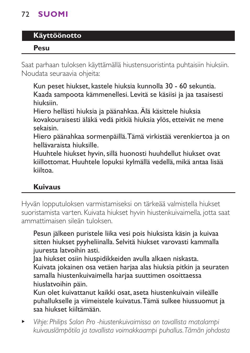 Philips Plancha para el pelo User Manual | Page 72 / 104