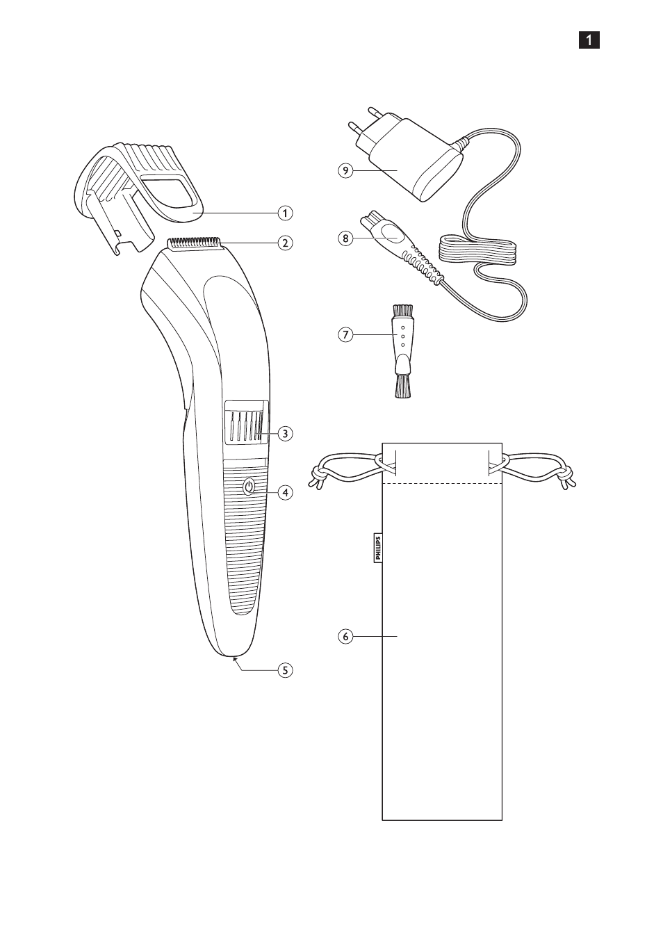 Philips BEARDTRIMMER Series 3000 barbero para barba y barba de 2 días User Manual | Page 2 / 104