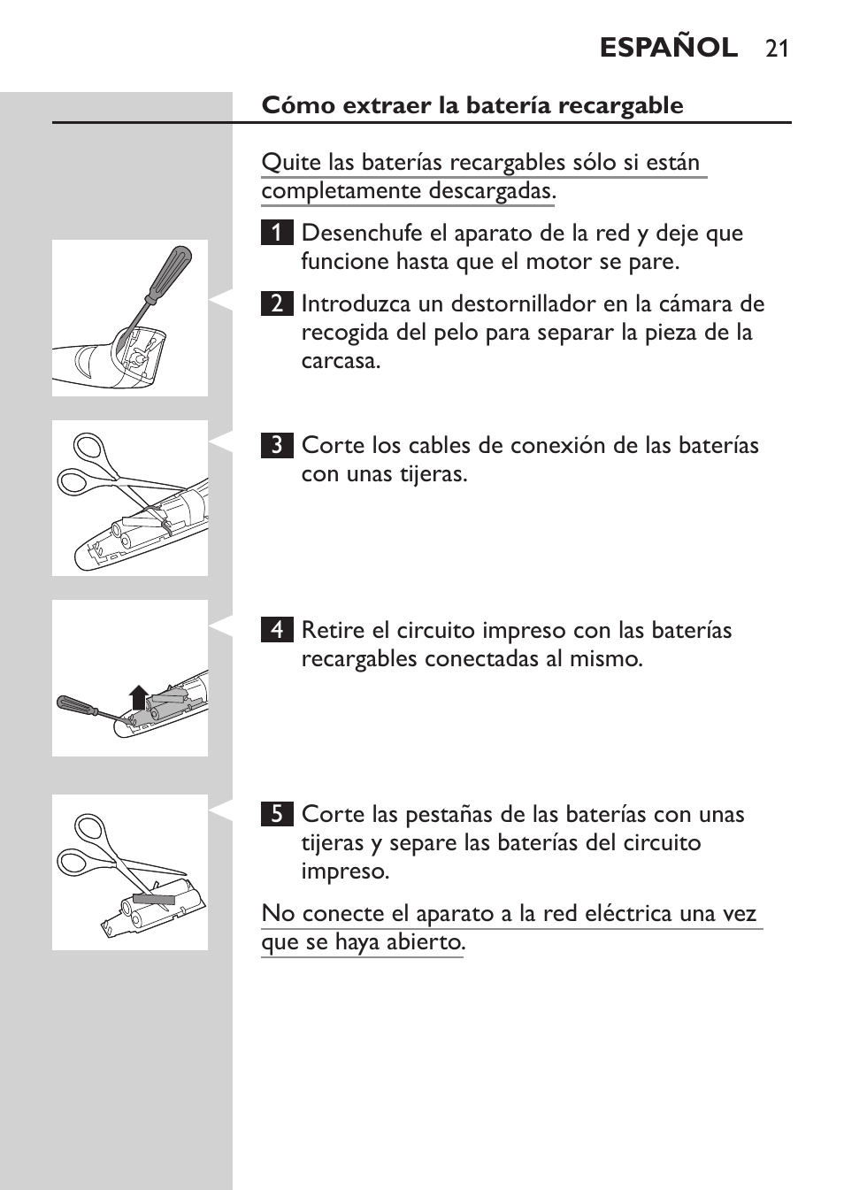 Philips BEARDTRIMMER Series 3000 barbero para barba y barba de 2 días User Manual | Page 21 / 104