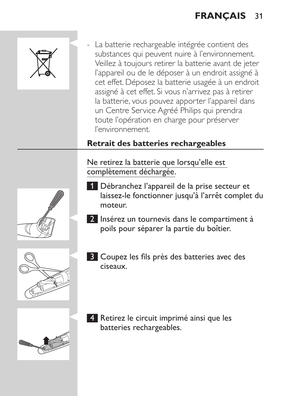 Philips BEARDTRIMMER Series 3000 barbero para barba y barba de 2 días User Manual | Page 31 / 104