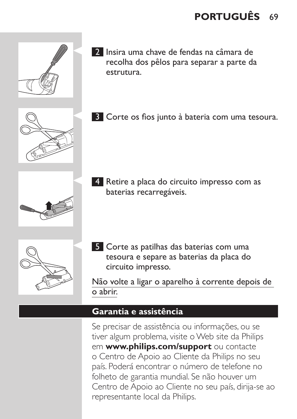 Philips BEARDTRIMMER Series 3000 barbero para barba y barba de 2 días User Manual | Page 69 / 104