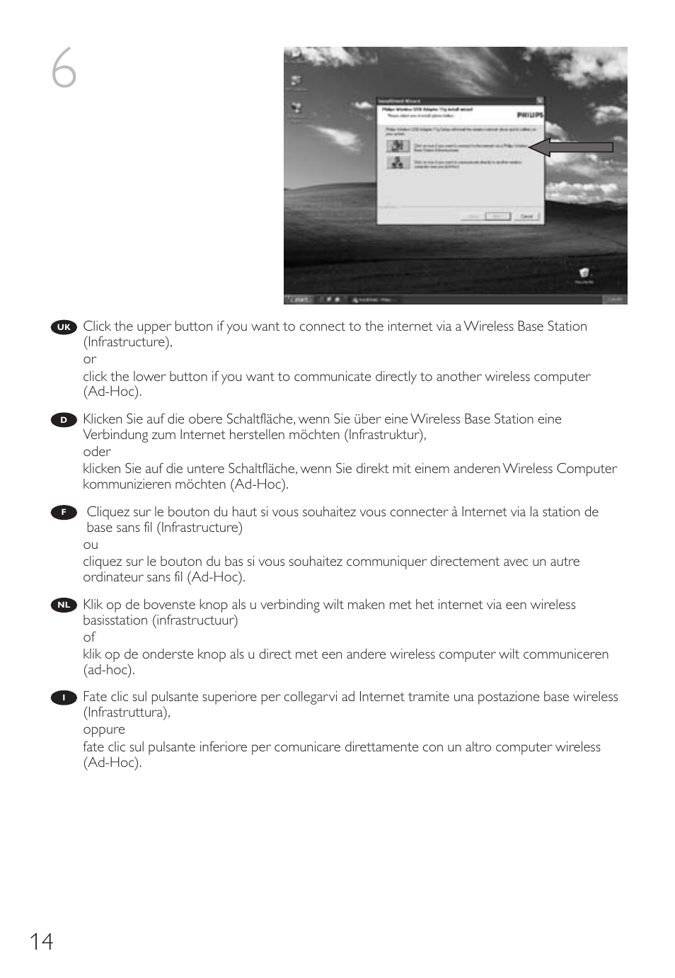 Philips Wireless Notebook Adapter User Manual | Page 14 / 60
