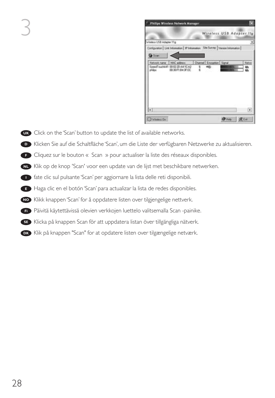 Philips Wireless Notebook Adapter User Manual | Page 28 / 60