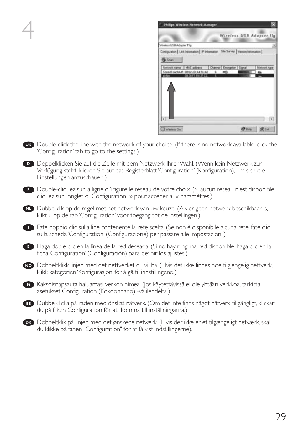 Philips Wireless Notebook Adapter User Manual | Page 29 / 60