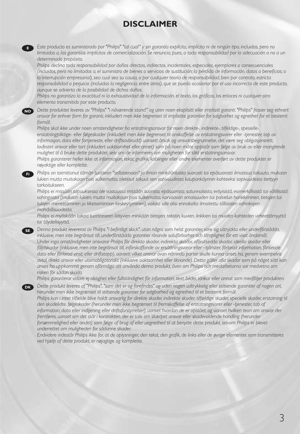 Disclaimer | Philips Wireless Notebook Adapter User Manual | Page 3 / 60