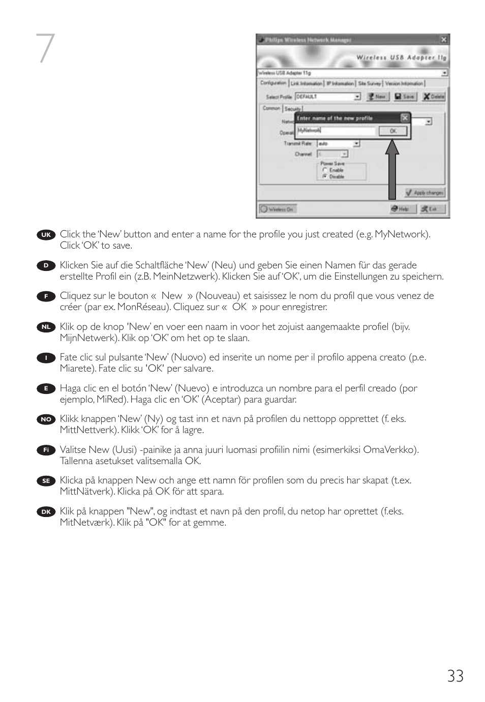 Philips Wireless Notebook Adapter User Manual | Page 33 / 60