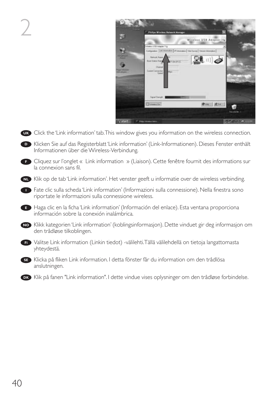 Philips Wireless Notebook Adapter User Manual | Page 40 / 60